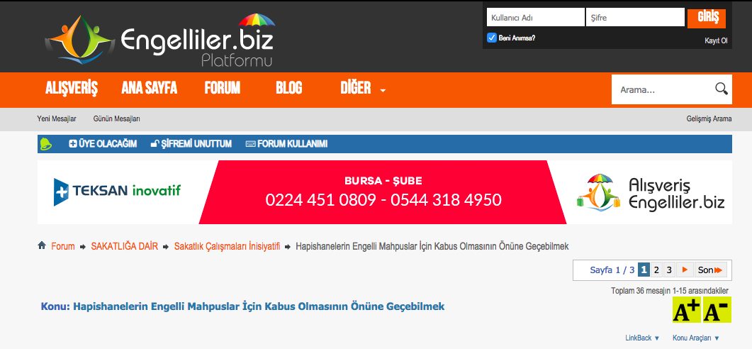 Hapishanelerin Engelli Mahpuslar İçin Kabus Olmasının Önüne Geçebilmek