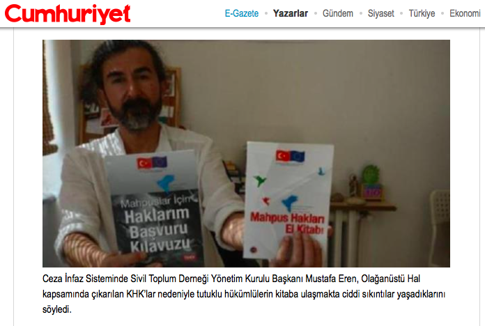 Devlet Desteğiyle Çıkan Mahpus Hakları Kitabı Cezaevinde Yasak!