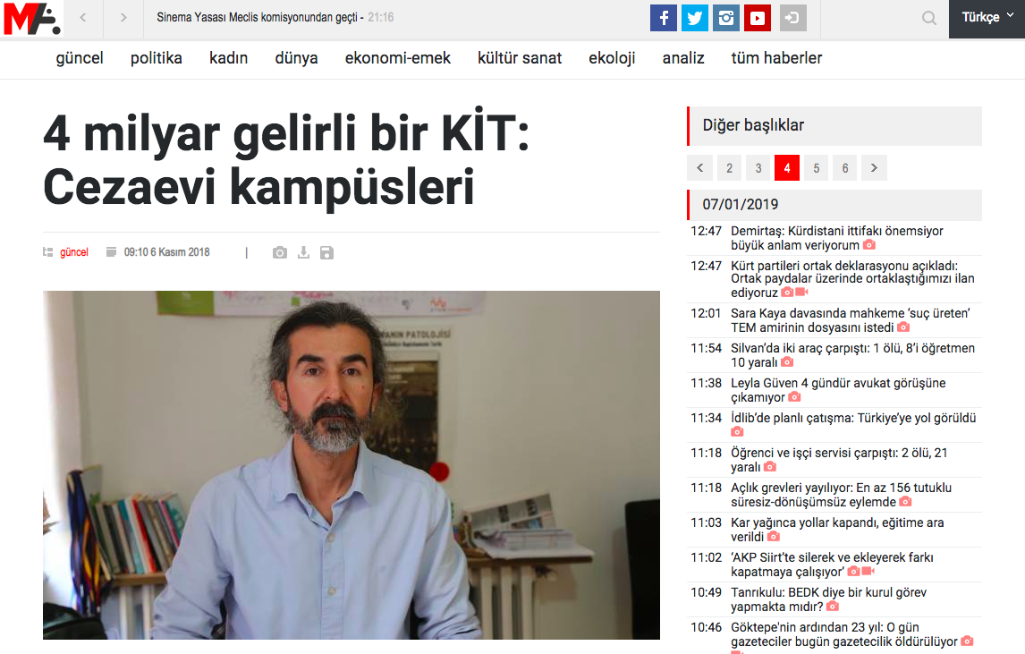 4 Milyar Gelirli Bir KİT: Cezaevi Kampüsleri