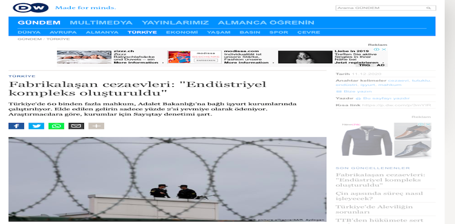 Fabrikalaşan Cezaevleri: “Endüstriyel Kompleks Oluşturuldu”