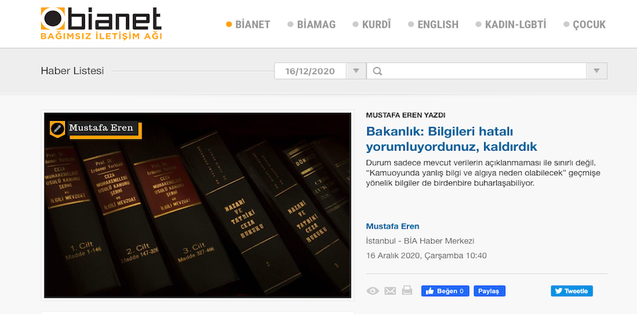 Bakanlık: Bilgileri Hatalı Yorumluyordunuz, Kaldırdık