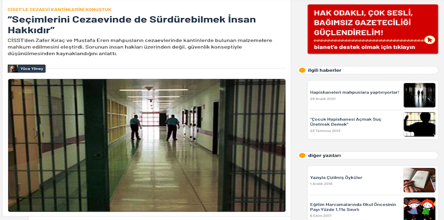 Seçimlerini Cezaevinde de Sürdürebilmek İnsan Hakkıdır