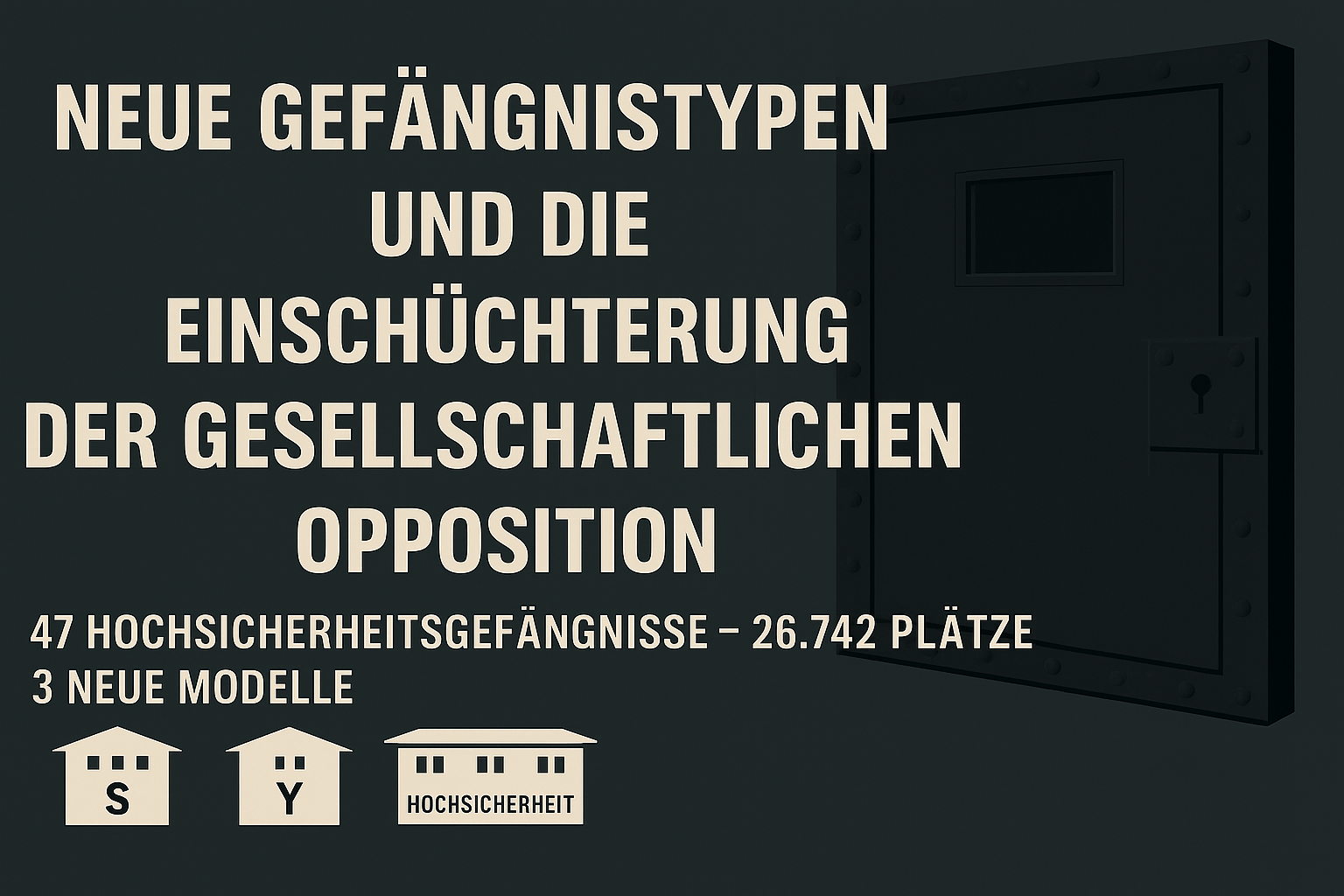 Neue Gefängnistypen und die Einschüchterung der gesellschaftlichen Opposition