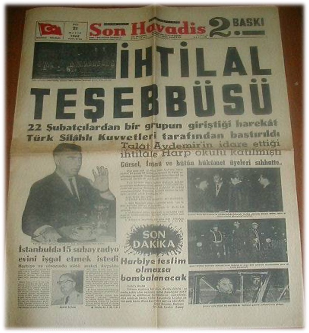 Son Havadis gazetesi - İhtilal Teşebbüsü