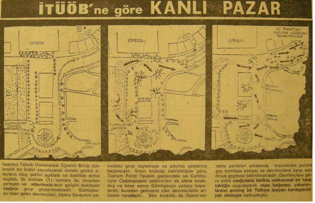 18 Şubat 1969 Yeni İstanbul — İTÜÖB'ne göre Kanlı Pazar